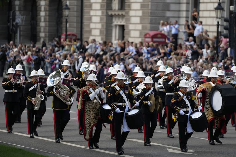 La banda de los Royal Marines