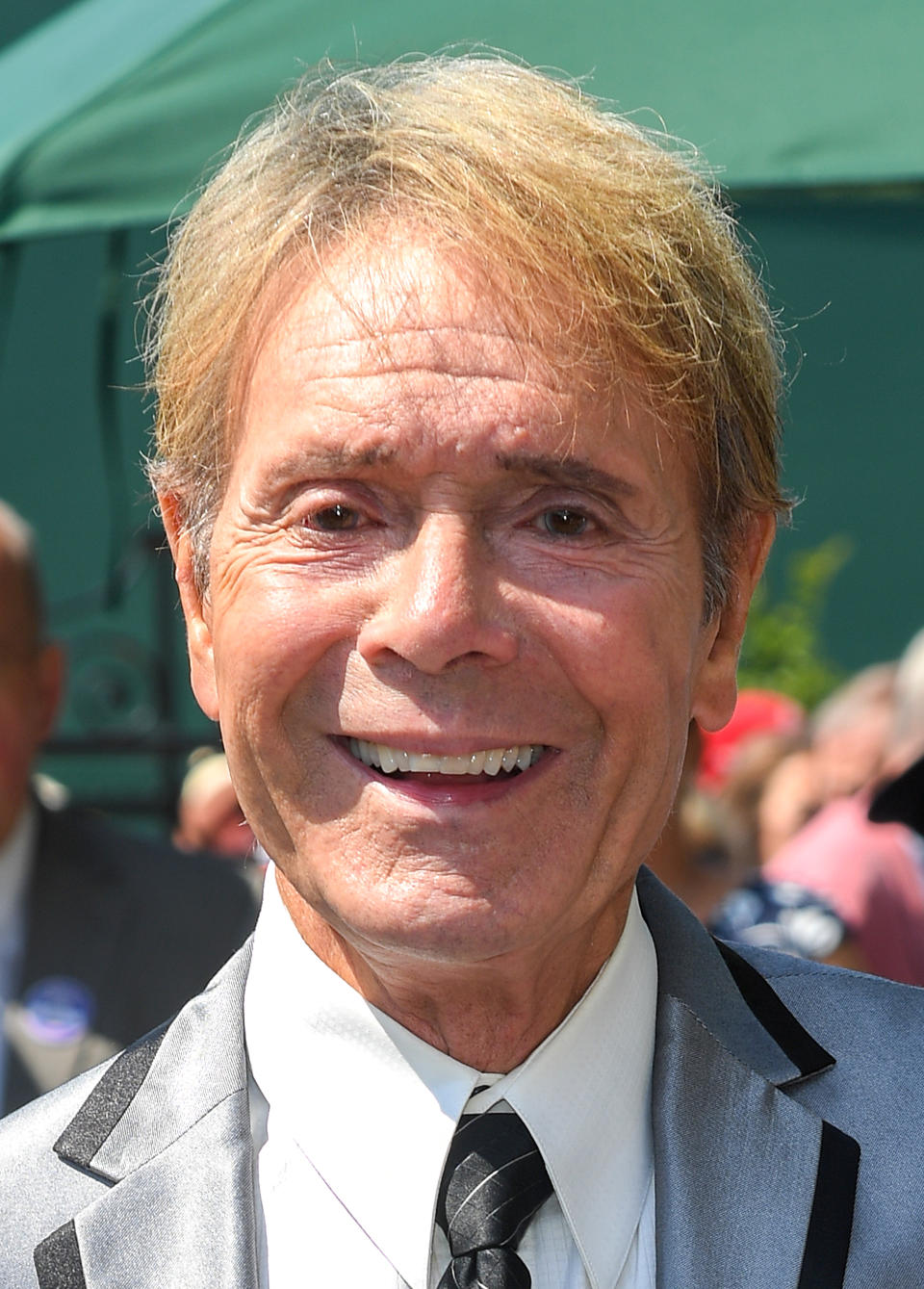 LONDON, ENGLAND - JULY 12: Cliff Richard attends day eleven of the Wimbledon Tennis Championships at All England Lawn Tennis and Croquet Club on July 12, 2019 in London, England. (Photo by Karwai Tang/Getty Images)