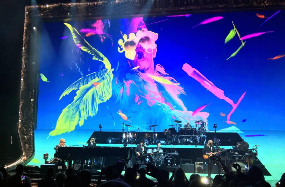 Elton John at Sunrise’s BB&T Center on his Farewell Yellow Brick Tour on March 16, 2019.