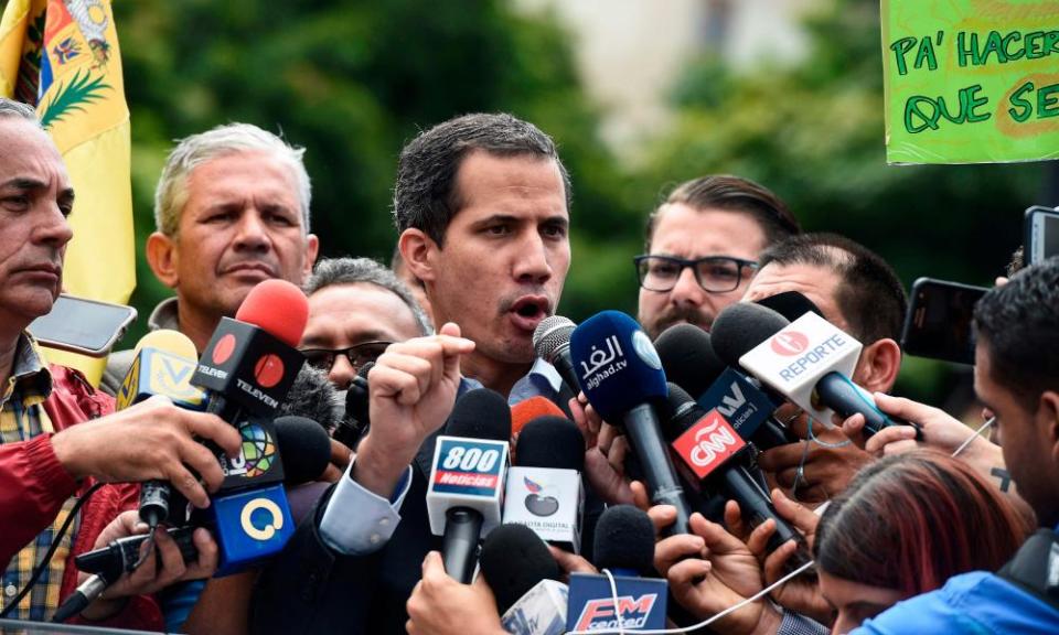 Venezuelan opposition leader and self declared interim president, Juan Guaidó.