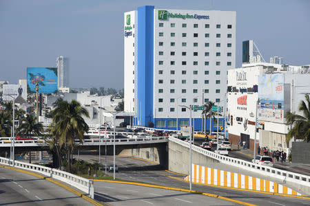 The Holiday Inn Express hotel is pictured in Boca del Rio, Veracruz, Mexico February 11, 2018. Picture taken February 11, 2018. REUTERS/Yahir Ceballos