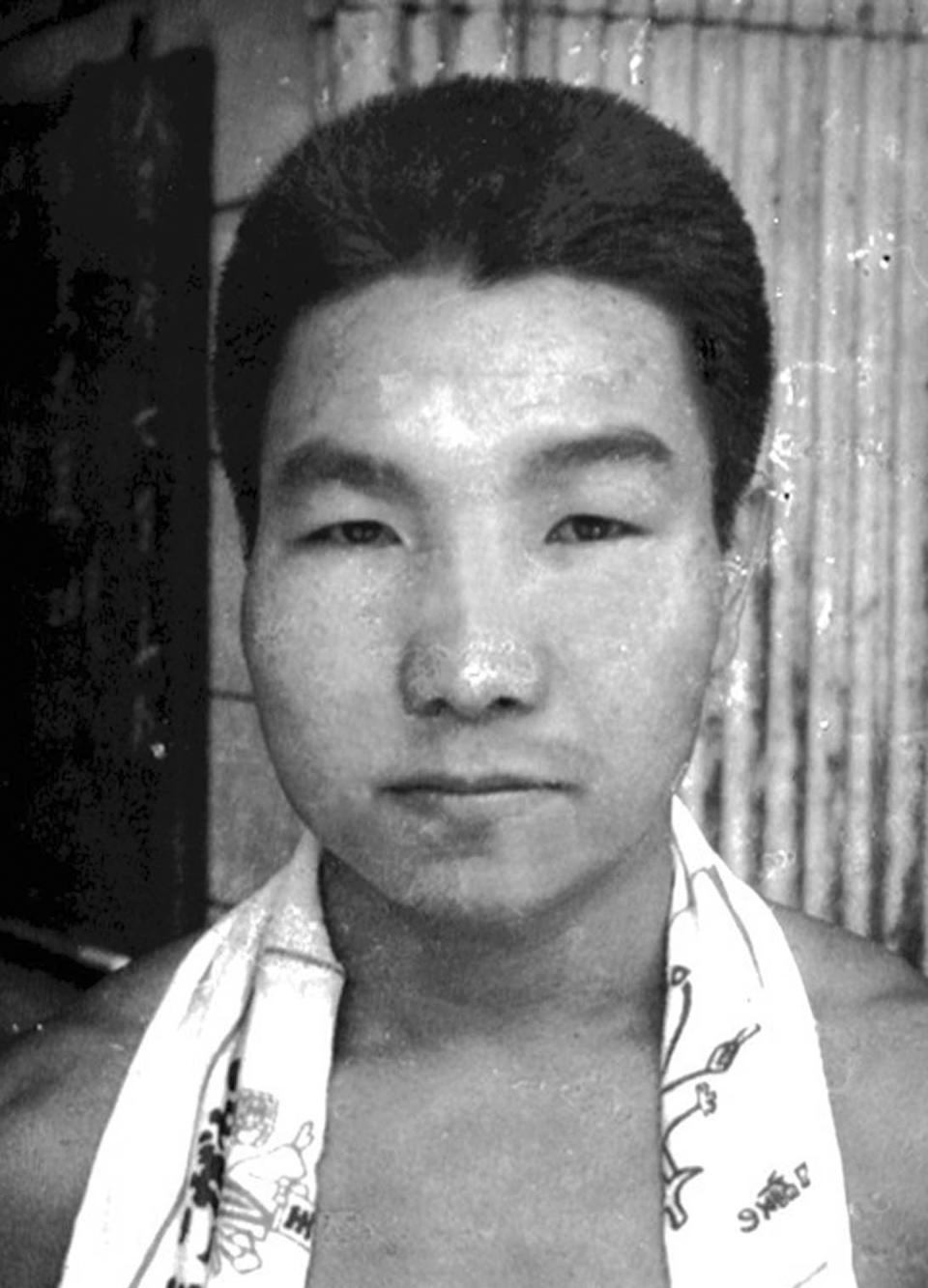 FILE - This undated file photo, shows Iwao Hakamada. Shizuoka District Court decided Thursday, March 27, 2014 to release the man on death row for more than 30 years in a high-profile murder case based on new DNA evidence. The court suspended the death sentence for 78-year-old Hakamada and ordered him released after 48 years behind bars. Guinness World Records lists him the longest-serving death row inmate. The court says DNA analysis obtained by his lawyers suggests investigators fabricated evidence. (AP Photo/Kyodo News, File) JAPAN OUT, CREDIT MANDATORY