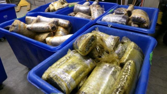 Customs officials seize 140 pounds of meth hidden in paint