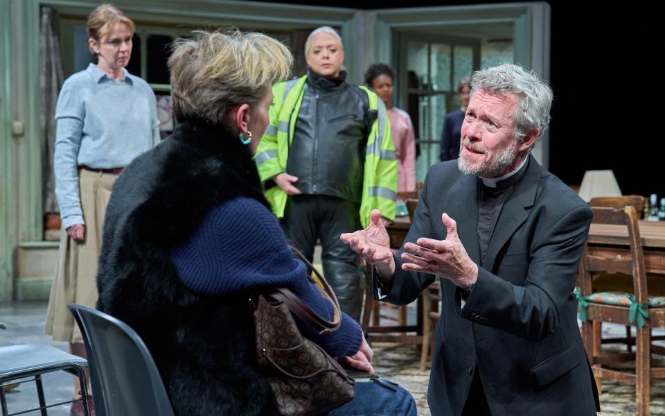 Play of ideas: Alex Jennings (right) starred as a Devon vicar David Highland in The Southbury Child at the Chichester - Manuel Harlan