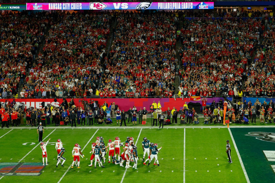 A football game.