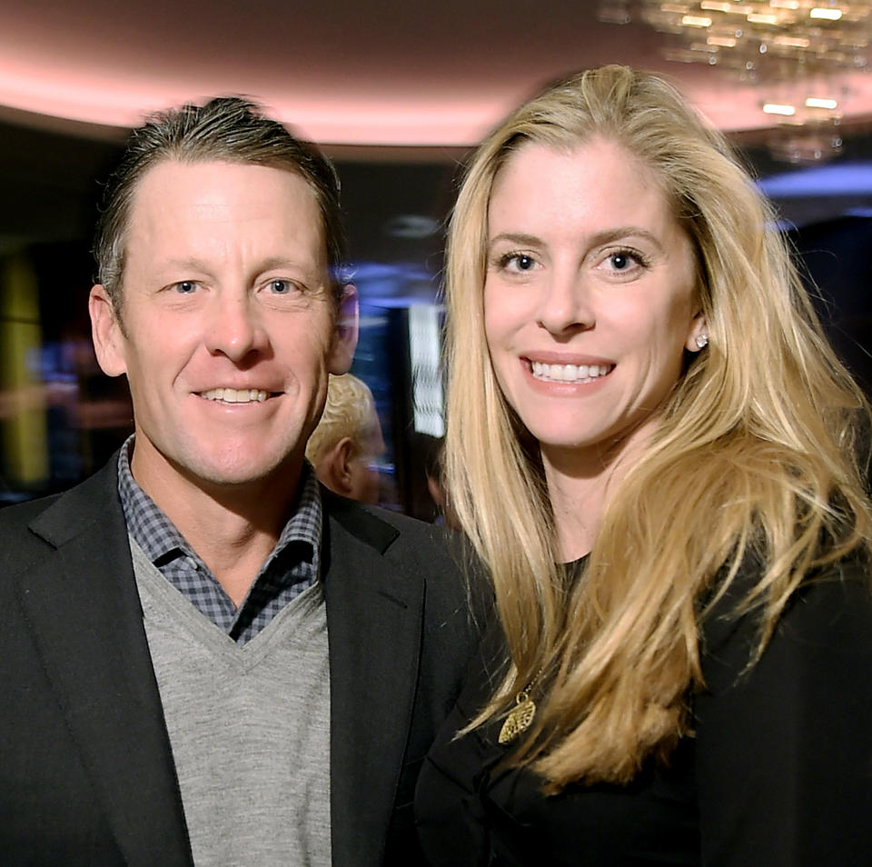 Lance Armstrong and Anna Hansen (Michael Loccisano / Getty Images)