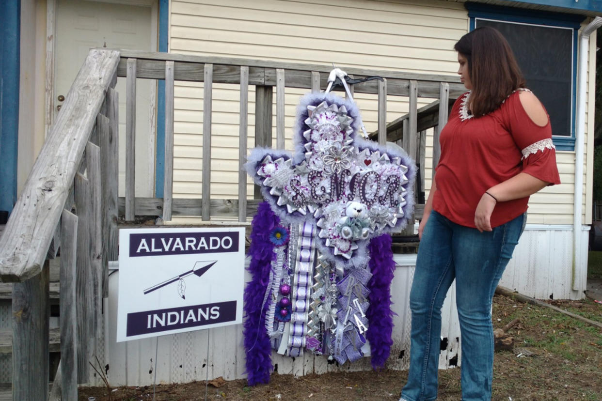 Students celebrating homecoming in Texas are creating the craziest mums, aka giant corsages. (Photo: Todd Unger via Twitter)