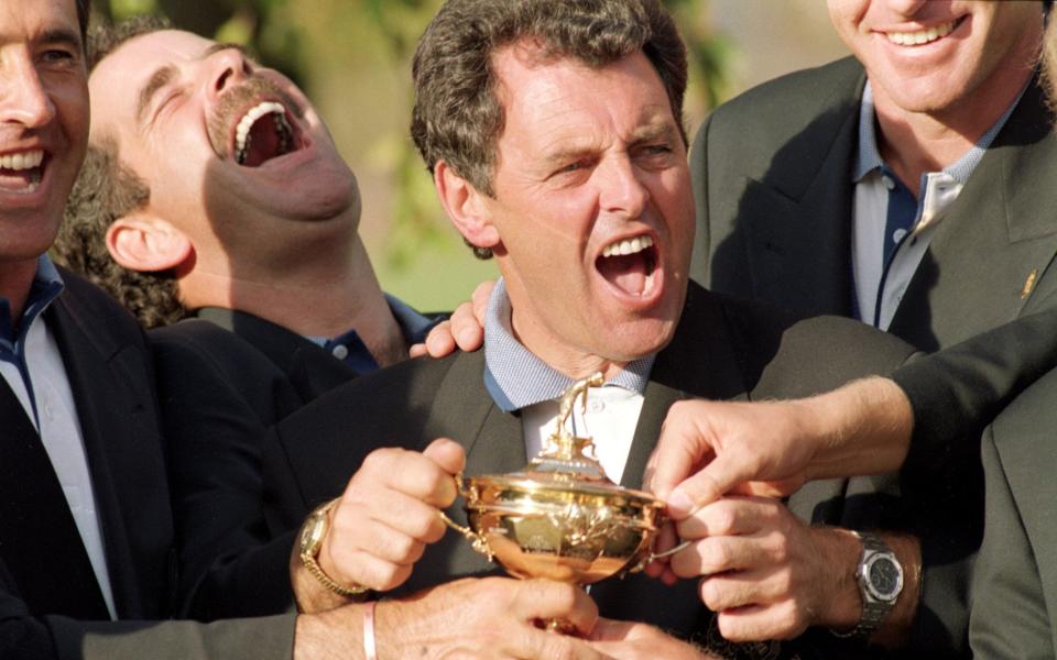 Bernard Gallacher memorably led Europe to a famous win over the USA at Oak Hill in 1995 - GETTY IMAGES