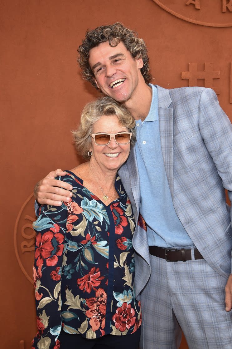 Gustavo Kuerten et sa mère