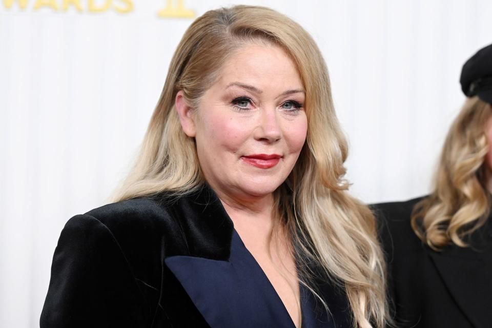 <p>Gilbert Flores/Variety via Getty</p> Christina Applegate at the Screen Actors Guild Awards in Los Angeles, California