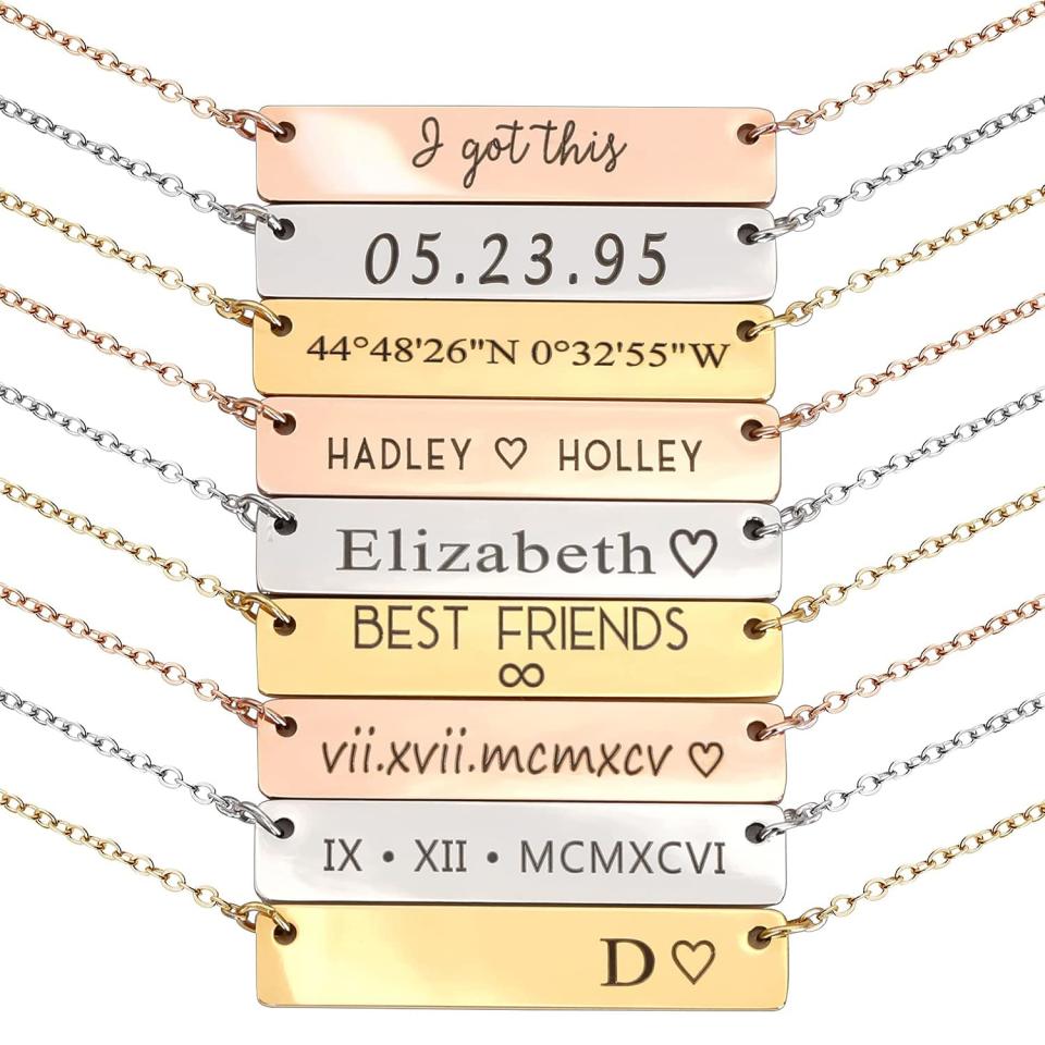 Customizable Engraved Necklaces
