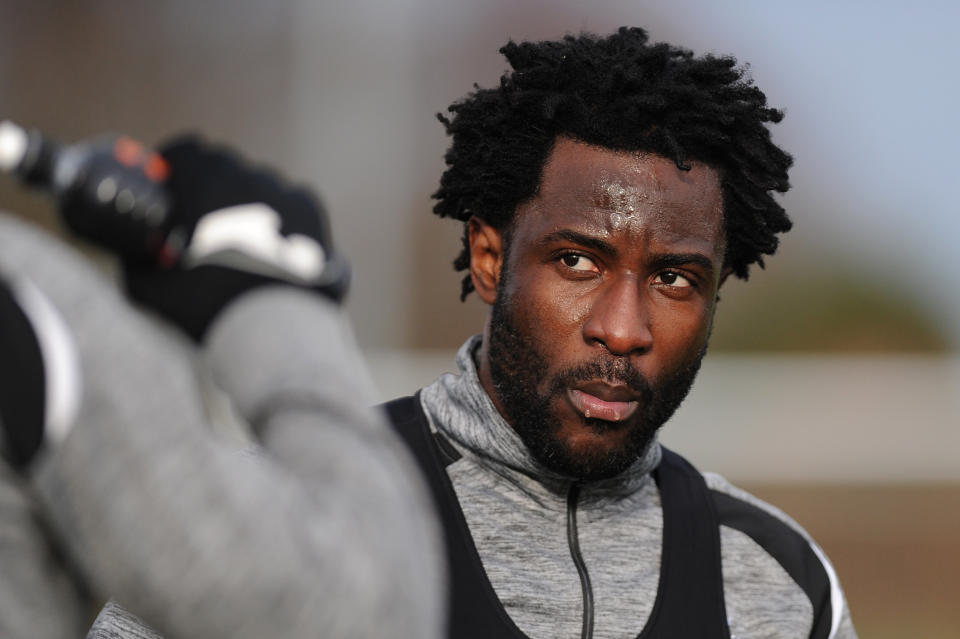 Wilfried Bony is training with Newport while he looks for a club. (Credit: Getty Images)