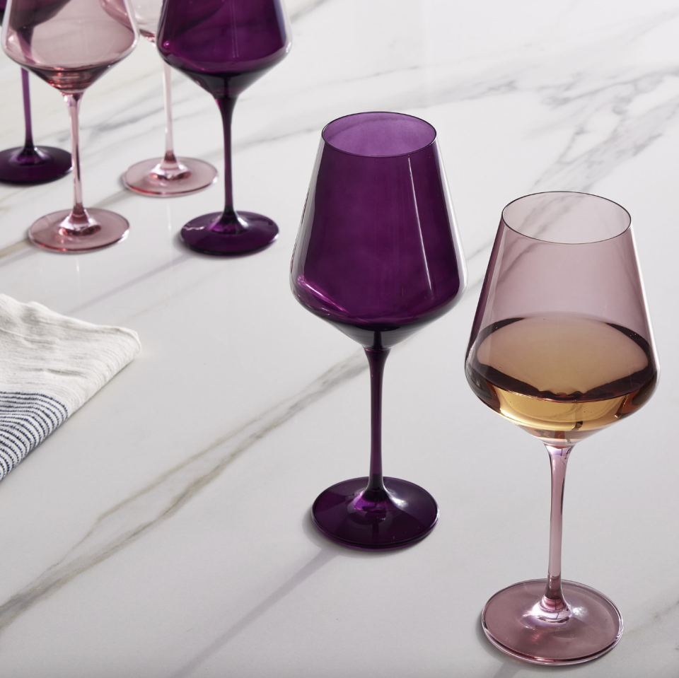 <p><a href="https://go.redirectingat.com?id=74968X1596630&url=https%3A%2F%2Fwww.westelm.com%2Fproducts%2Flcl-estelle-colored-glass-stemware-d9579&sref=https%3A%2F%2F" rel="nofollow noopener" target="_blank" data-ylk="slk:Shop Now;elm:context_link;itc:0;sec:content-canvas" class="link ">Shop Now</a></p><p> Stemmed Wine Glasses</p><p>$185.00</p><p>westelm.com</p>