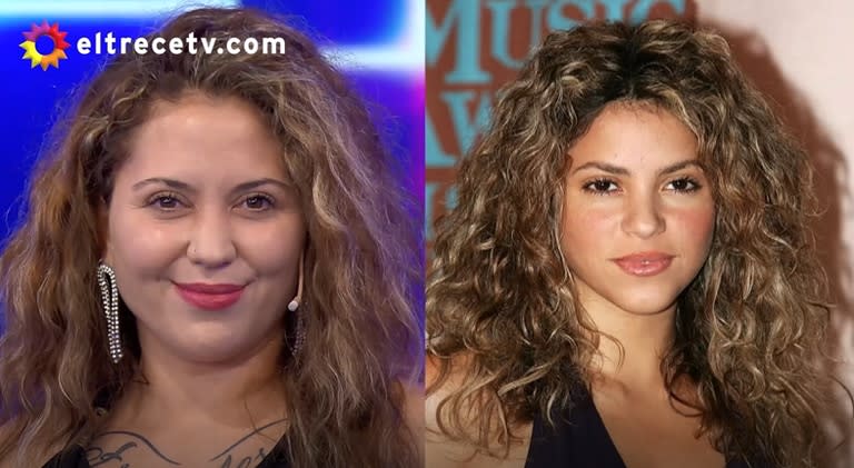 Aunque aseguraba ser la doble de Shakira, la confundieron con Patricia Sosa (Crédito: Captura de video eltrece)