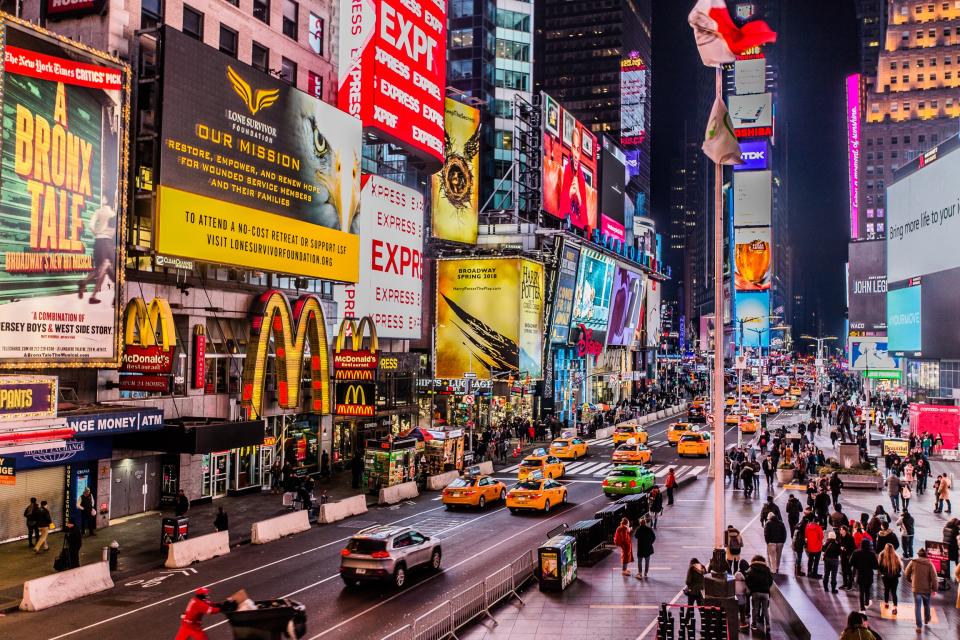 Der Time Square: Alles umsonst? (Bild: Getty Images)