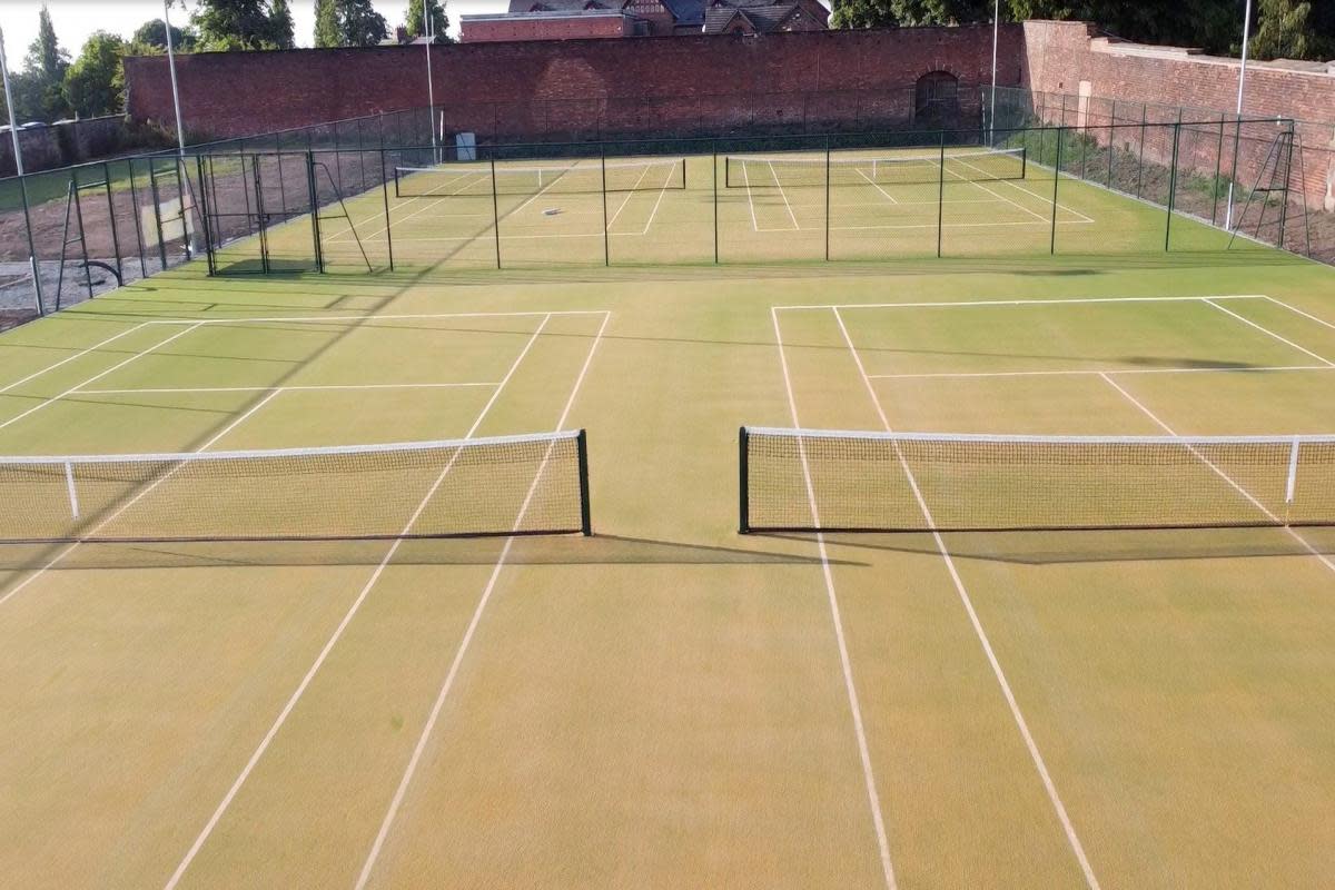 The tennis courts are ready for action <i>(Image: Supplied)</i>