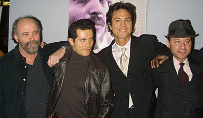 Leon Ichaso , John Leguizamo , Benjamin Bratt and Fisher Stevens at the New York premiere of Miramax's Pinero