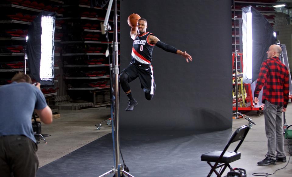 Damian Lillard is a certified superhero. (AP)