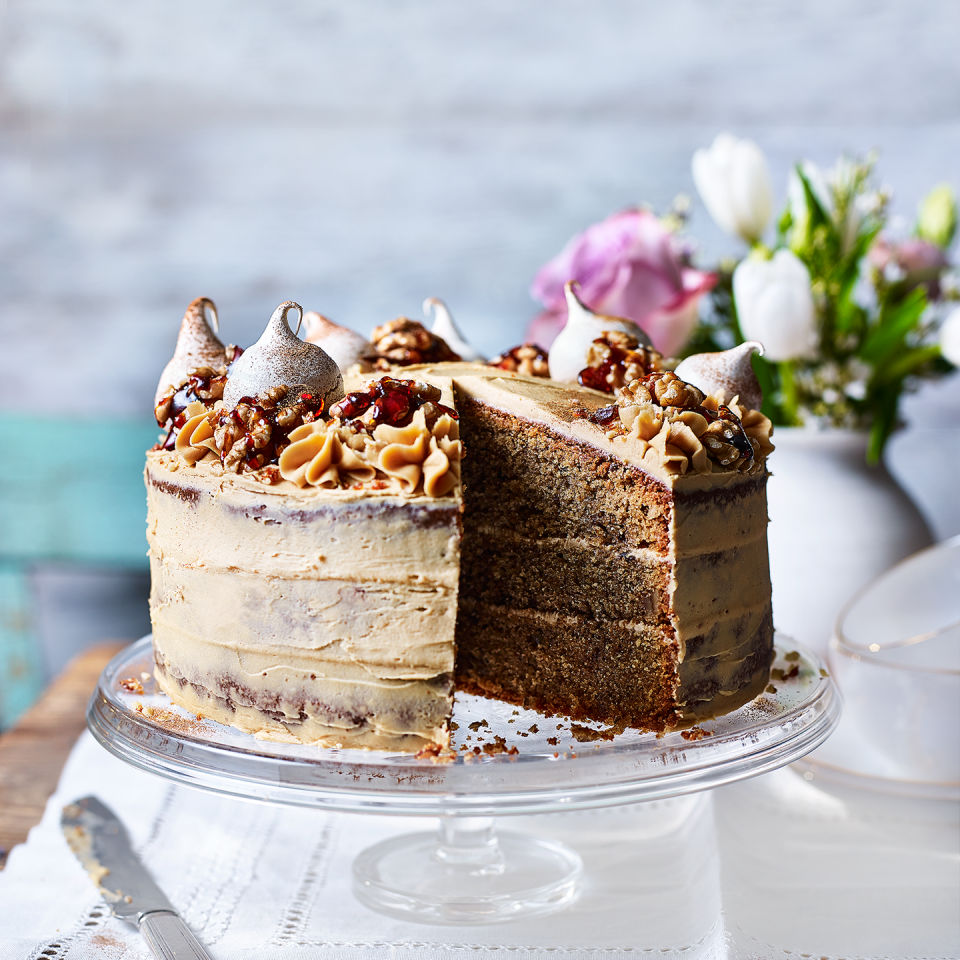 Coffee and Walnut Spelt Cake