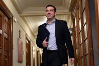 The downturn in the Greek economy will heap pressure on the government of Prime Minister Alexis Tsipras (pictured) to reach a deal with its EU-IMF creditors