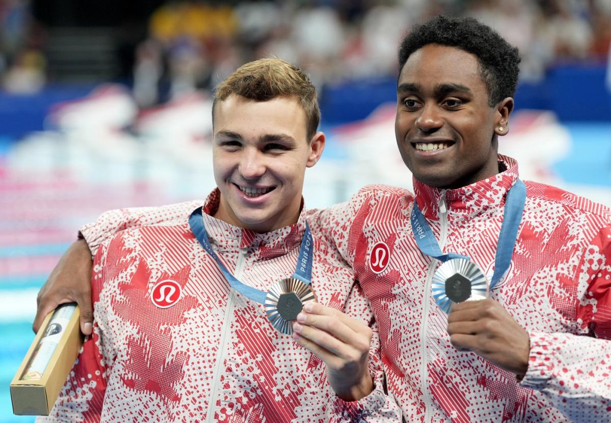 Canada’s Joshua Liendo, Ilya Kharun produce historic swim double podium