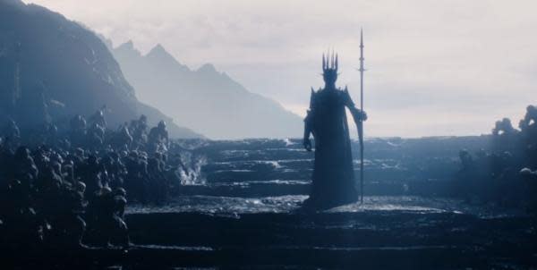 Sauron en Los Anillos de Poder (Imagen: Amazon)