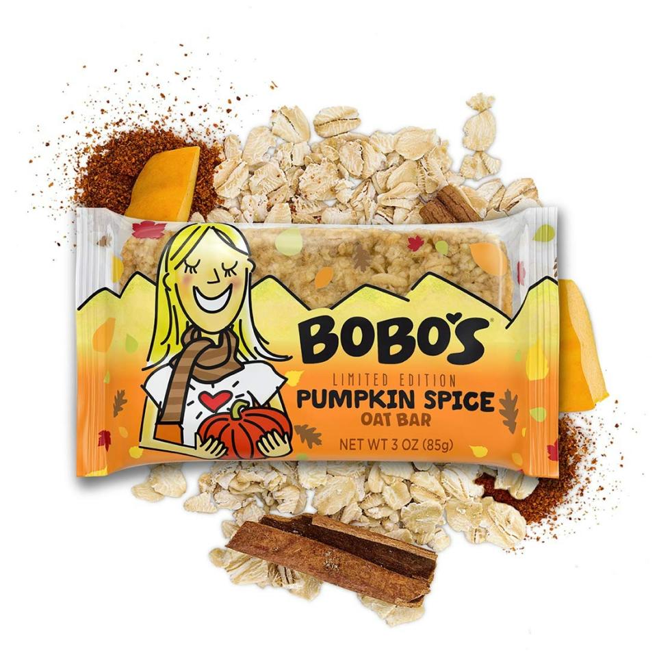 Pumpkin Treats, Bobo’s Limited Edition Pumpkin Spice Flavor Oat Bar