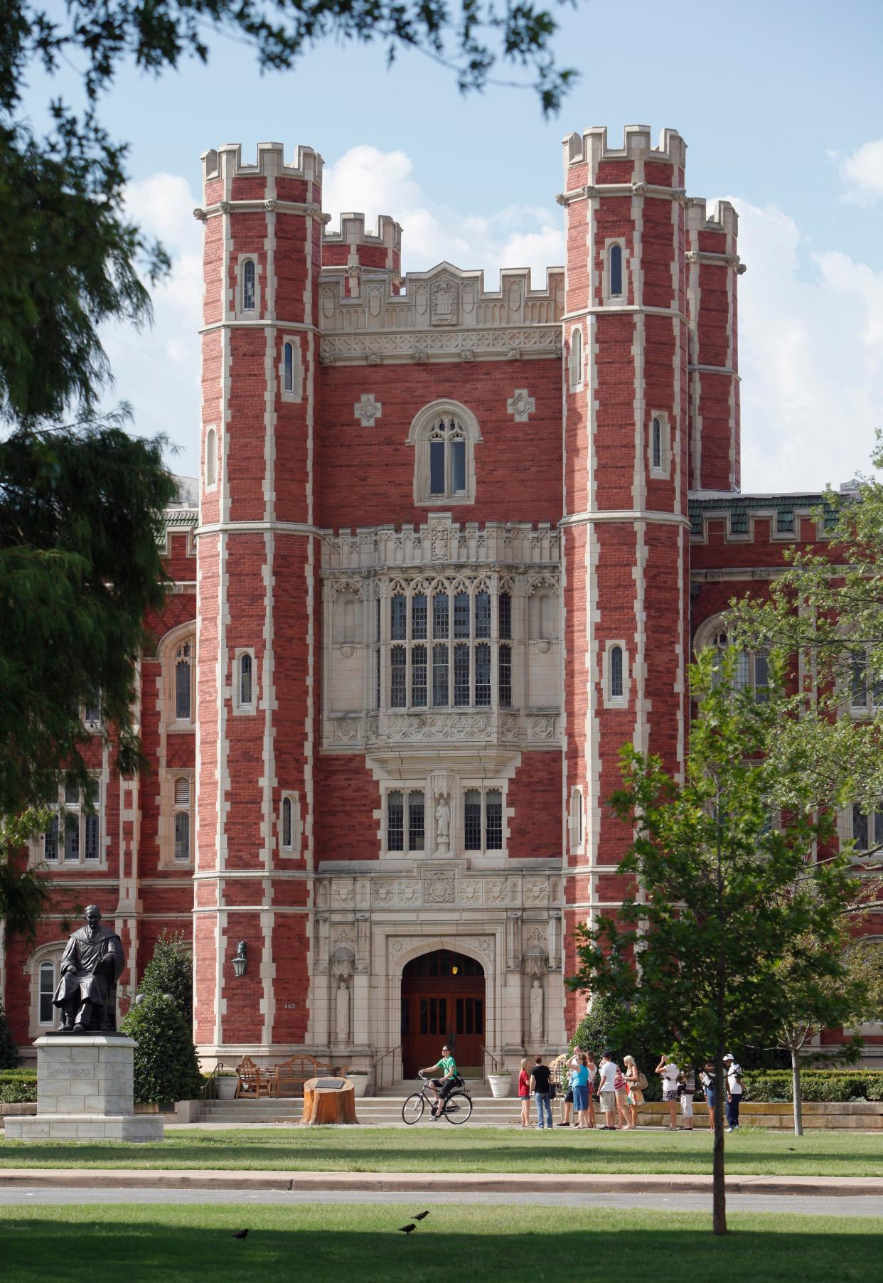 Evans Hall is pictured at the University of Oklahoma. The state announced in November reaching a $1 billion milestone in withdrawals from a college savings plan.