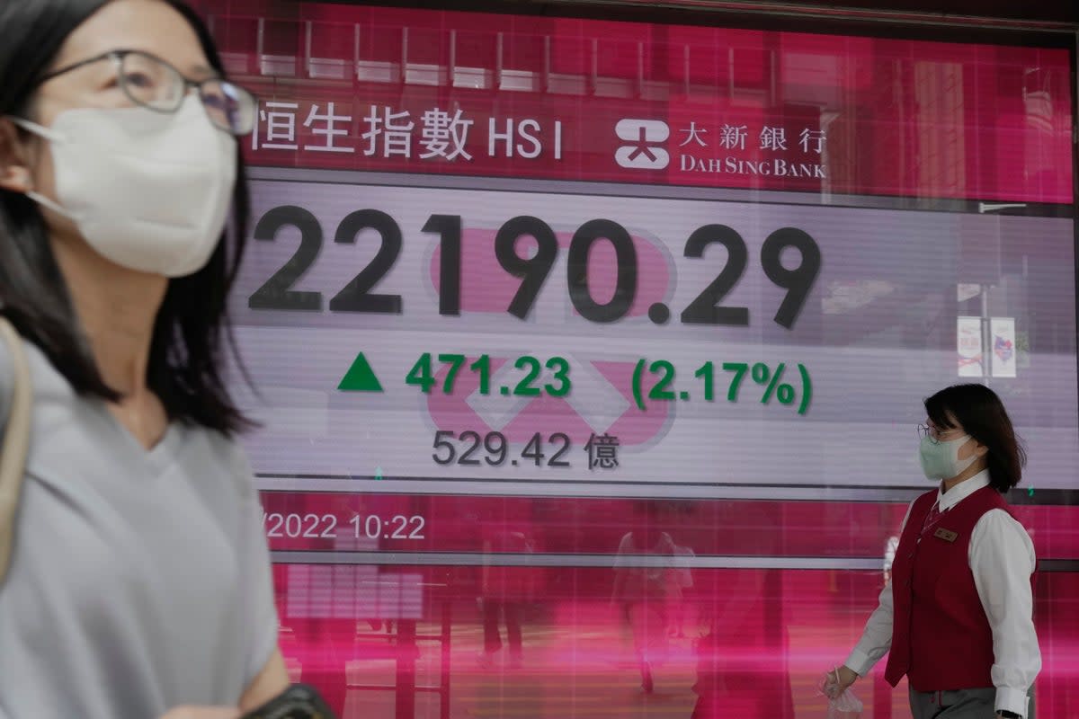 Hong Kong Financial Markets (Copyright 2022 The Associated Press. All rights reserved)