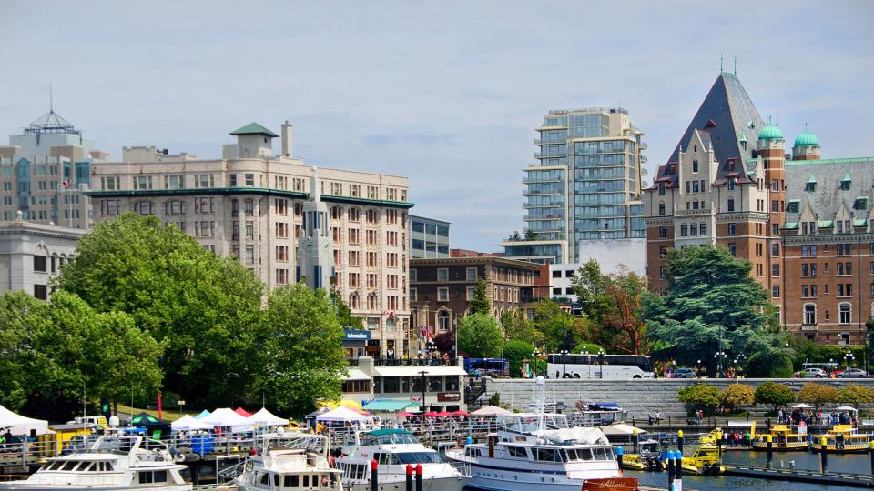 Victoria harbor during the day