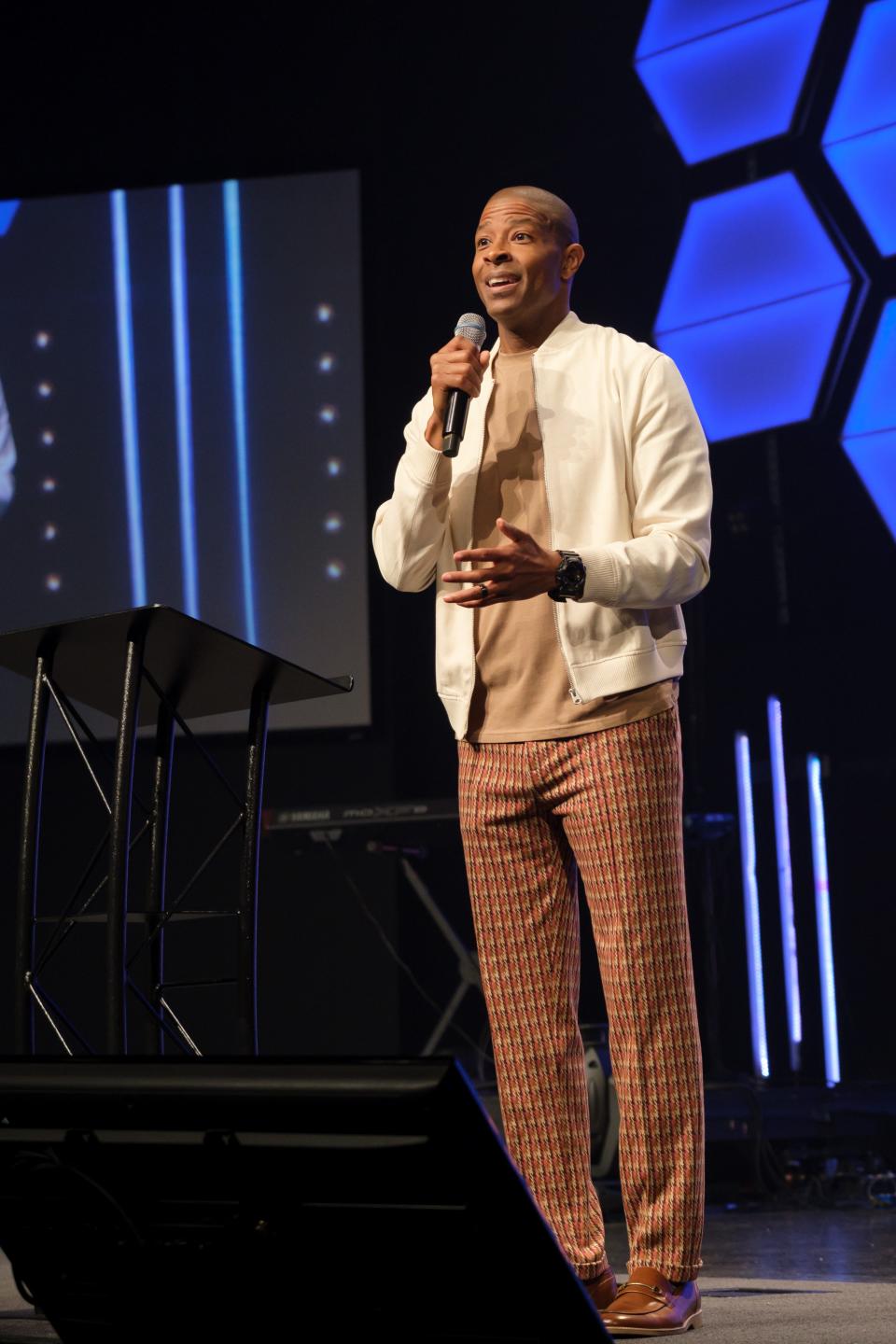 Rev. Herbert Cooper preaches at People's Church where he and his wife Tiffany are founders and senior pastors.