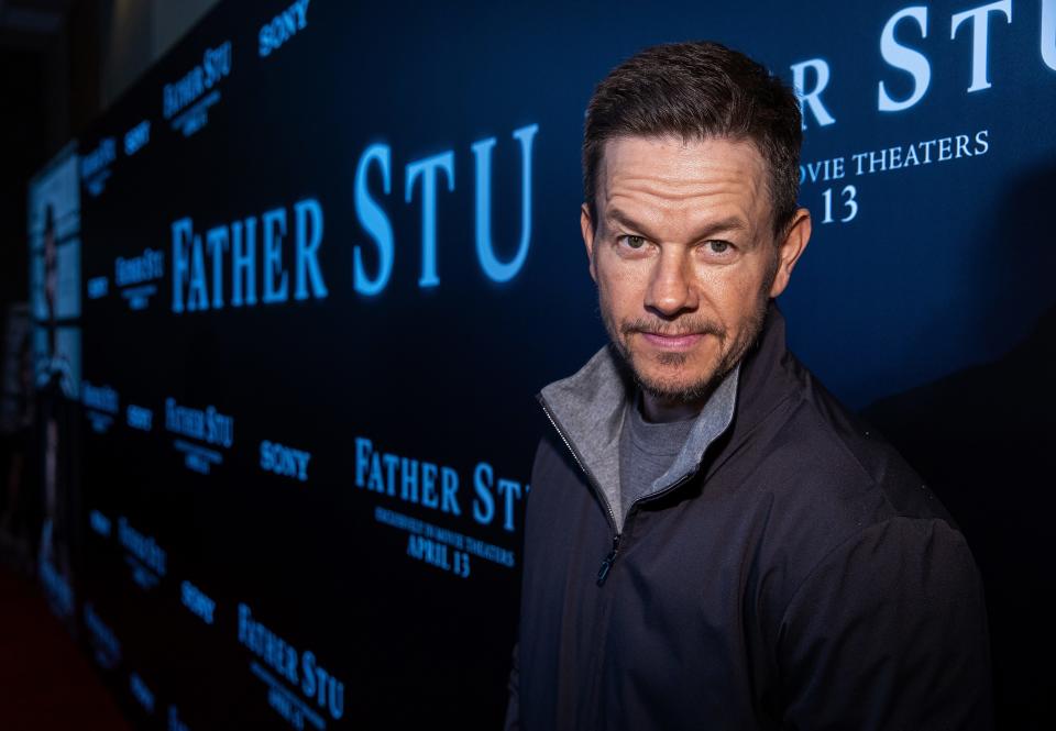 Mark Wahlberg looking at camera