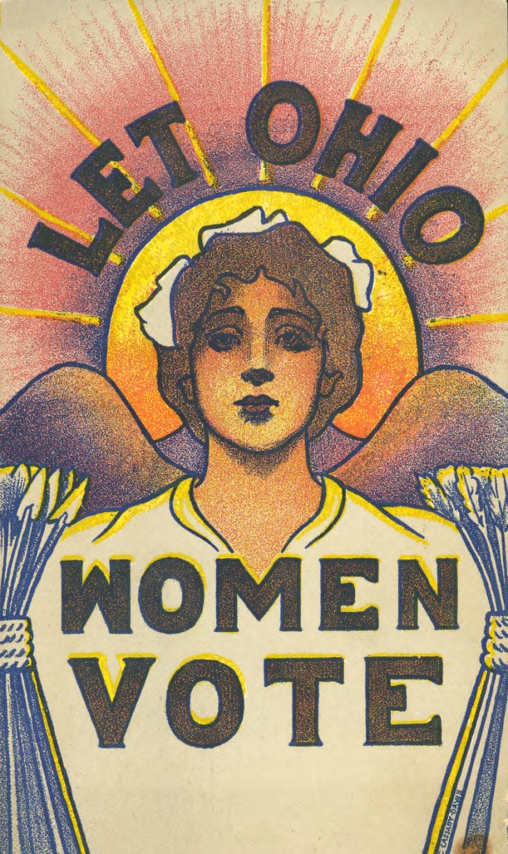 “Let Ohio Women Vote” by Cincinnati artist Cornelia Cassady Davis.