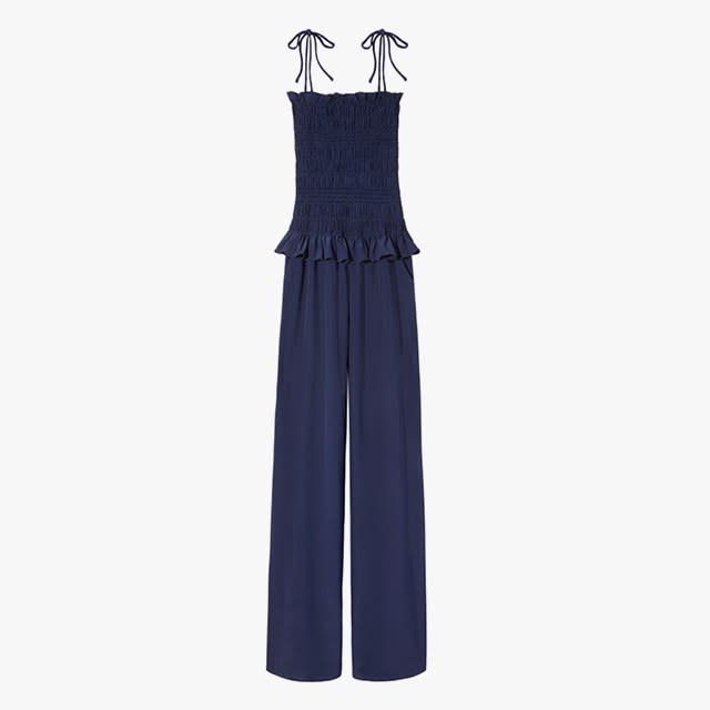 Tory Burch smocked jumpsuit, was $428, now $299, toryburch.com
30% off