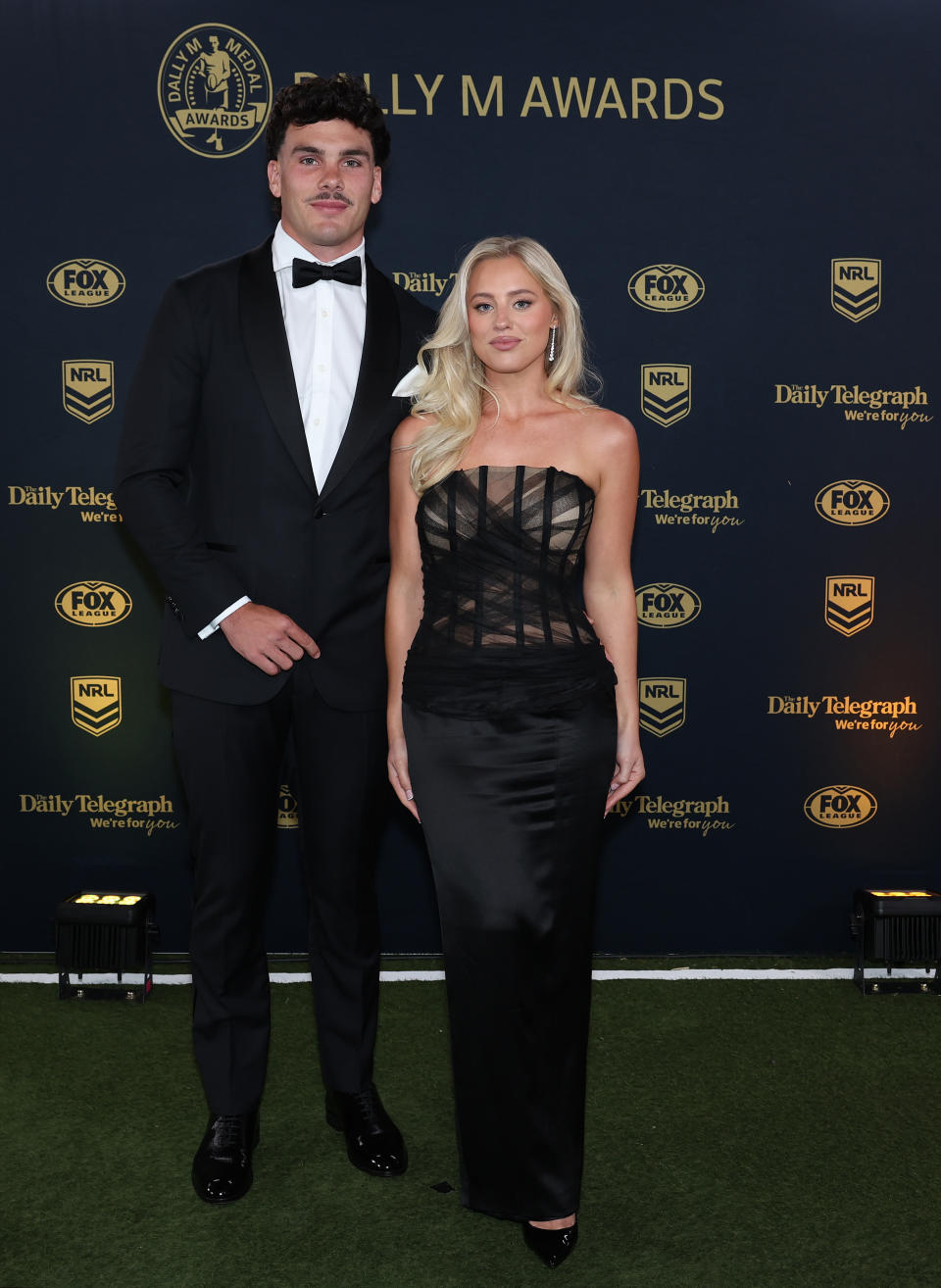 Herbie Farnworth and partner Lily Pickles at the Dally M.