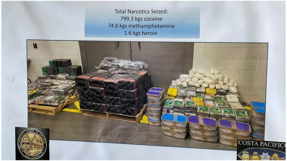 Drugs seized in the tunnel operation