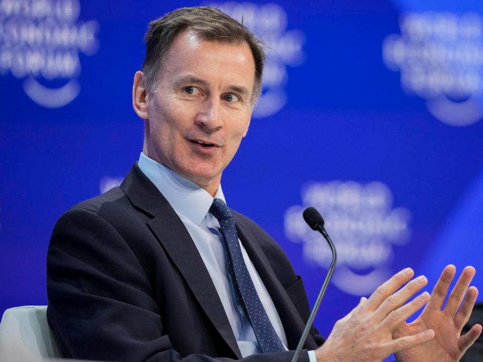 Hunt at Davos (AP)