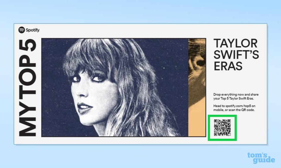 How to make a Taylor Swift Eras image via Spotify 