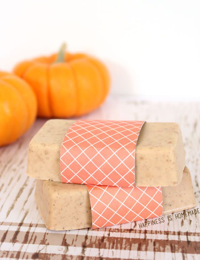 DIY Pumpkin Spice Soap