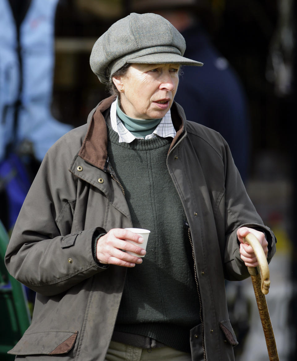 STROUD, UNITED KINGDOM - SEPTEMBER 17: (EMBARGOED FOR PUBLICATION IN UK NEWSPAPERS UNTIL 48 HOURS AFTER CREATE DATE AND TIME) Princess Anne, The Princess Royal attends the Whatley Manor International Horse Trials at Gatcombe Park, Minchinhampton on September 17, 2011 in Stroud, England. (Photo by Indigo/Getty Images)