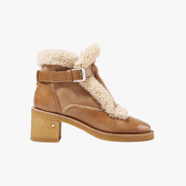 That shearling coat you love? It comes in accessory form, too. Here, we found the season’s coziest shearling bags and shoes—your extremities will thank you.