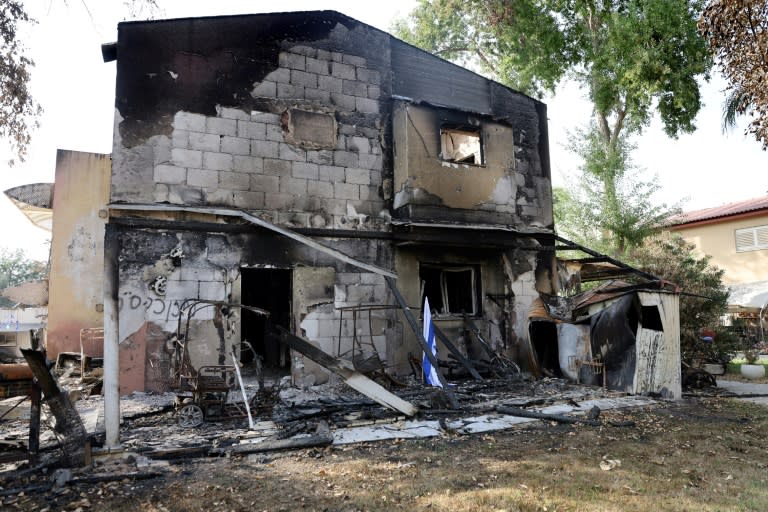 Kibbutz Beeri, near the Gaza border, was one of the worst-hit communities in the October 7 attacks on Israel, with more than 100 residents killed by Hamas militants (Thomas COEX)