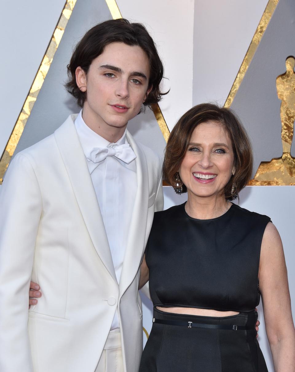 Timothée Chalamet et sa mère Nicole Flender