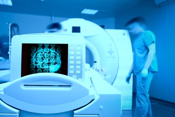 An MRI scanner