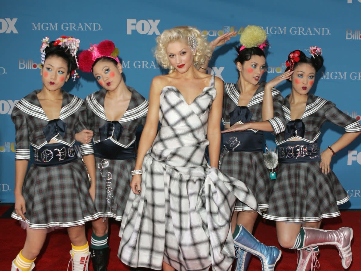 Stefani and the ‘Harajuku Girls’ in 2004  (Getty Images)
