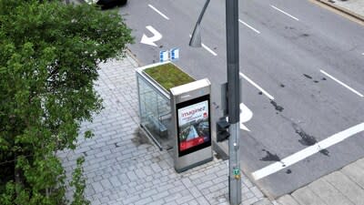 Transit accommodation in the Ville-Marie district at the Robert-Bourassa/Saint-Jacques intersection. (CNW Group/École de Technologie Supérieure)