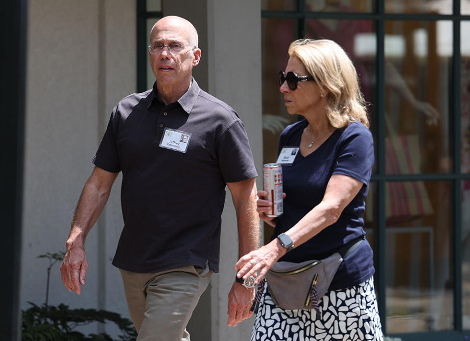 Shari Ellin Redstone Jeffrey Katzenberg