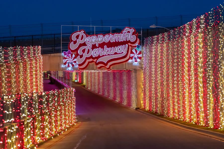 Peppermint Parkway is returning to Circuit of the Americas for the 2021 holiday season. (Courtesy: Circuit of The Americas)