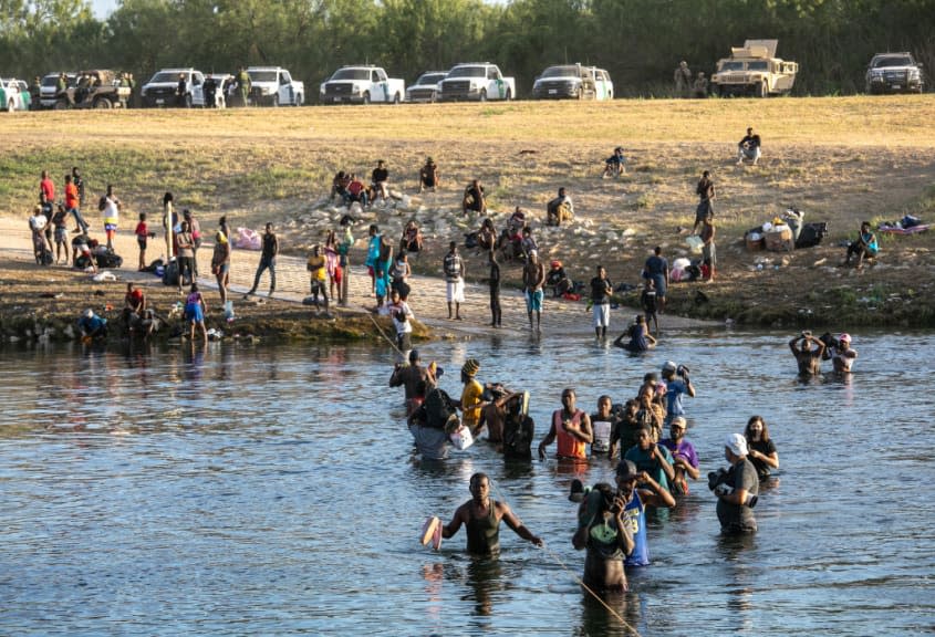 Haitian migrants at southern border