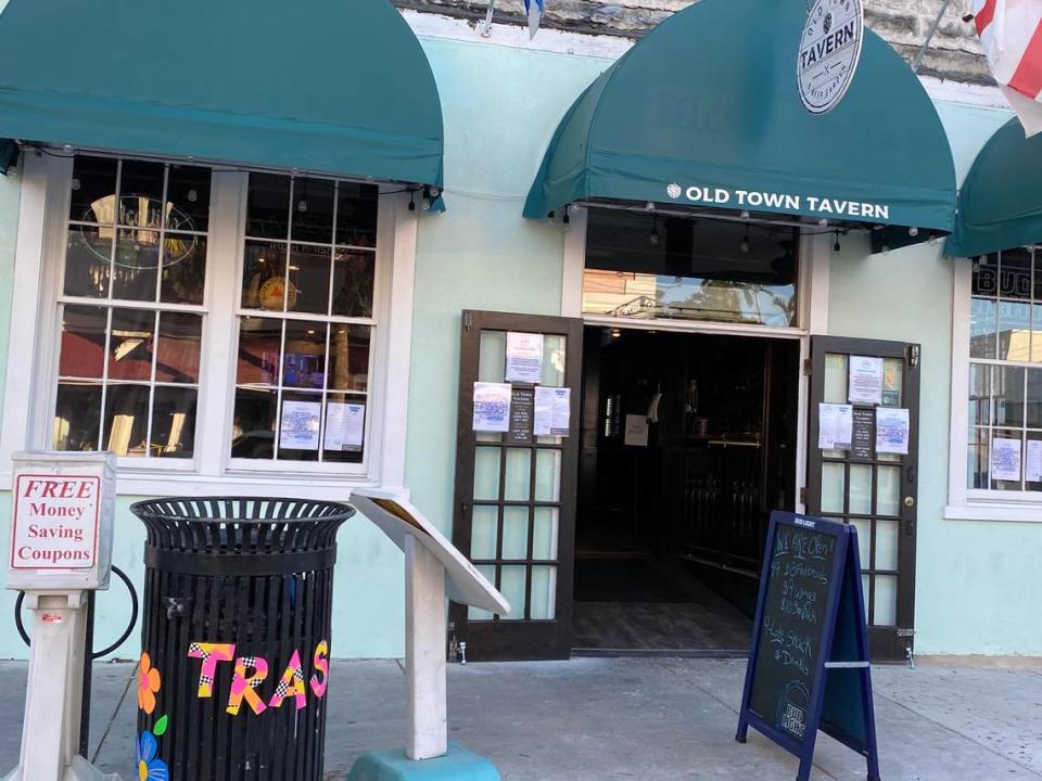 Key West’s Duval Street has been slowly coming back to life with restaurants, like Old Town Tavern, reopening before tourists will be officially welcomed back June 1, 2020.